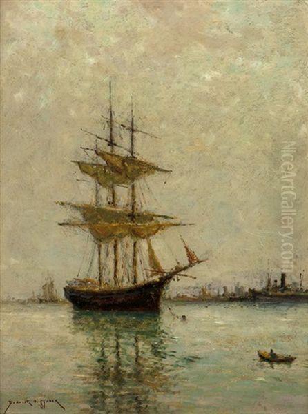 The Last Anchorage, Star Of India Ship Oil Painting by Dedrick B. Stuber