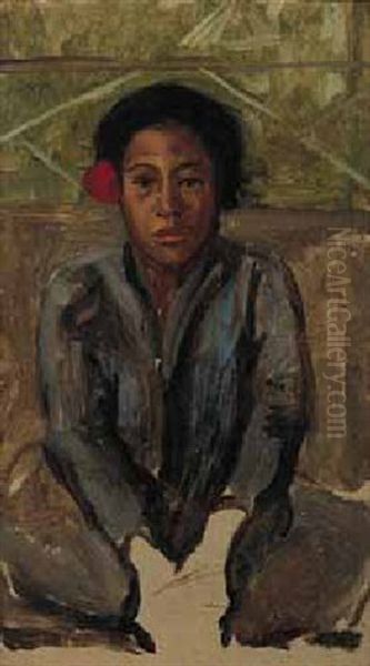 Tahitian Girl by Arthur Haythorne Studd