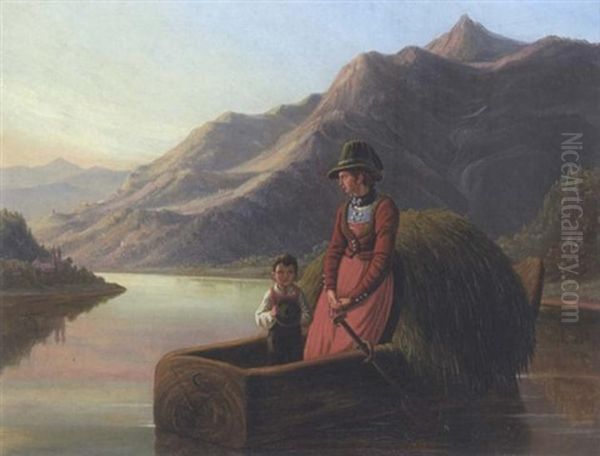 Abendfrieden Oil Painting by Heinrich Stuhlmann