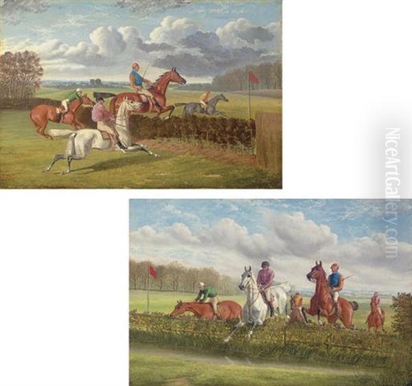 The First Fence (+ The Last Fence; Pair) Oil Painting by John Sturgess