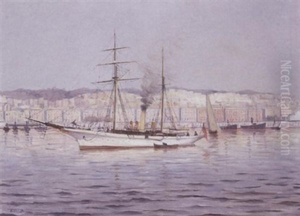 Port D'alger Oil Painting by Michel Sturla