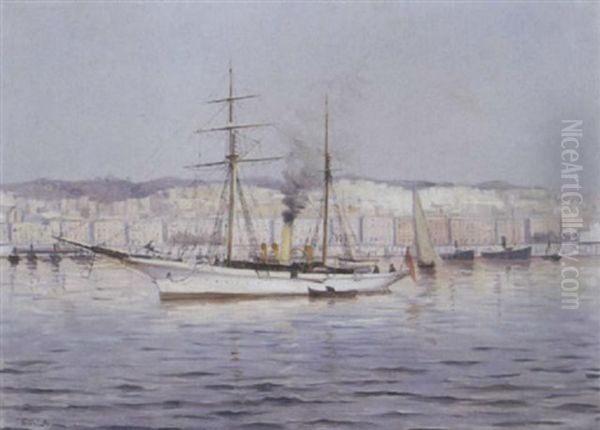 Port D'alger Oil Painting by Michel Sturla