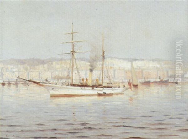 Port D'alger Oil Painting by Michel Sturla