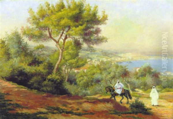 Alger Vue Sur La Perouse Oil Painting by Michel Sturla