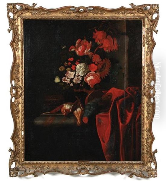 Floral And Nature Morte Still Life Oil Painting by Ernst Stuven