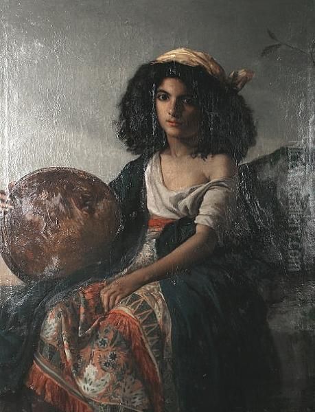 The Gypsy Girl Oil Painting by Georges Braun