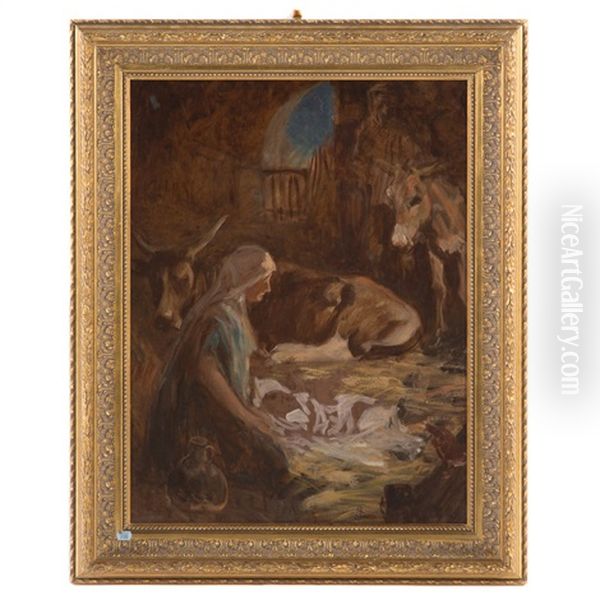 The Nativity Oil Painting by Jan Styka