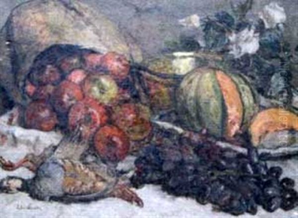 Nature Morte Oil Painting by Edmond Eugene Suau