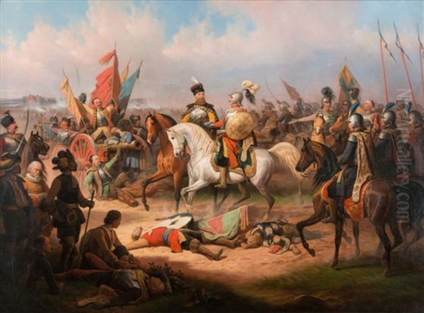 Chodkiewicz After The Battle Of Kirchholm Oil Painting by Janvier (January) Suchodolski