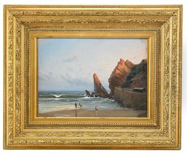 The Crimean Shore Oil Painting by Rufin Gavrilovich Sudkovsky