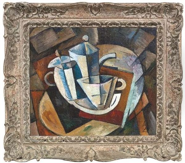 Nature Morte Cubiste Oil Painting by Nikolay Suetin