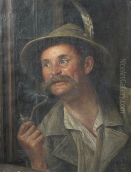 Portrait Of A Tyrolean Gentleman Oil Painting by Maria Braun