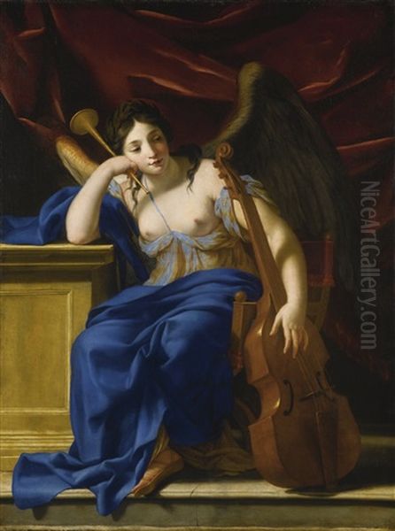 An Allegory Of Poetry Oil Painting by Eustache Le Sueur