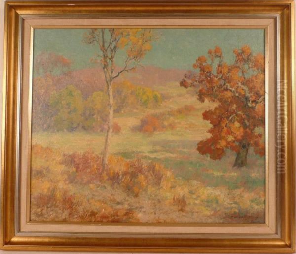 Autumn Landscape Oil Painting by Maurice Braun