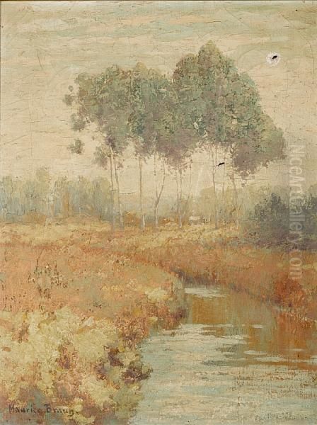 Spring Oil Painting by Maurice Braun