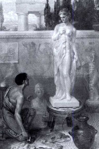 Pygmalion And Galatea Oil Painting by William Holmes Sullivan