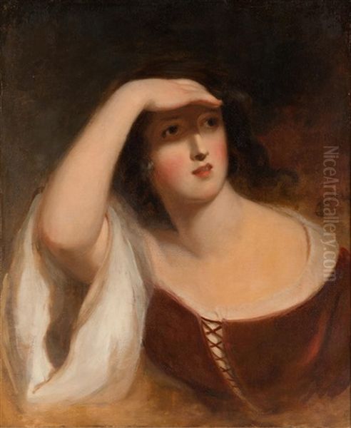 Expectations Oil Painting by Thomas Sully