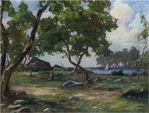 Landscape Oil Painting by Thure Sundell