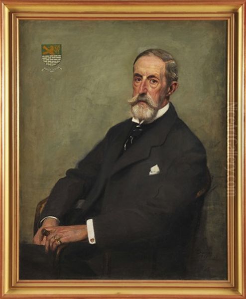 Portrait D'un Homme De La Famille Pictet Oil Painting by Eugen Suerich