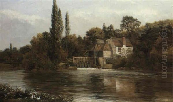 The Watermill At Iffley Oil Painting by John Surtees