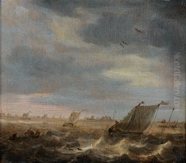 Marine Oil Painting by Abraham Susenier