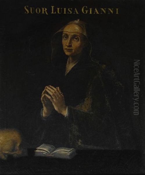 Ritratto Di Suor Luisa Gianni In Preghiera Oil Painting by Justus Sustermans