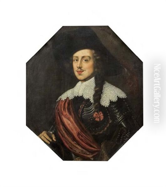 Portrait De Mattias De Medicis Oil Painting by Justus Sustermans