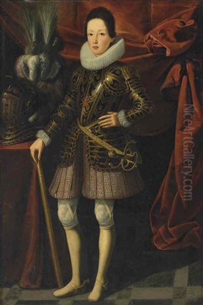 Portrait Of Ferdinand Ii De' Medici (1610-1670), Grand Duke Of Tuscany, Full-length by Justus Sustermans