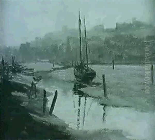 Whitby (2) Oil Painting by Robert Lewis Sutherland