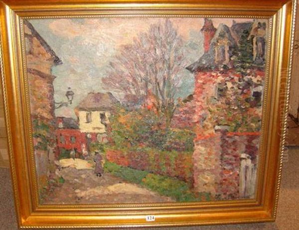 Rue De Village Oil Painting by Leon Suzanne