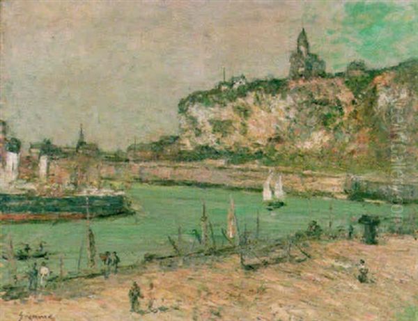 L'entree Du Port Oil Painting by Leon Suzanne