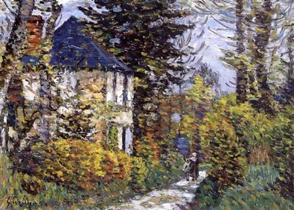 Maison Dans La Campagne Oil Painting by Leon Suzanne