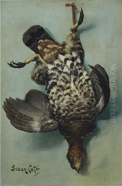 Perdrix (partridge) Oil Painting by Marc Aurele de Foy Suzor-Cote