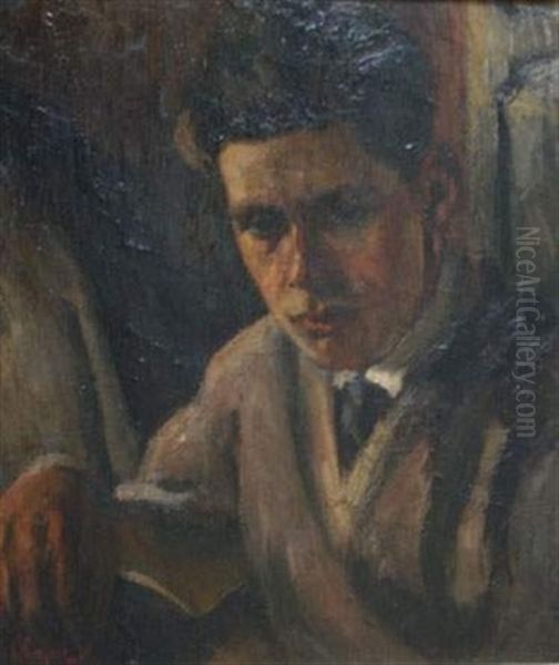 Portrait D'un Jeune Homme by Vasili Semenovich Svarog