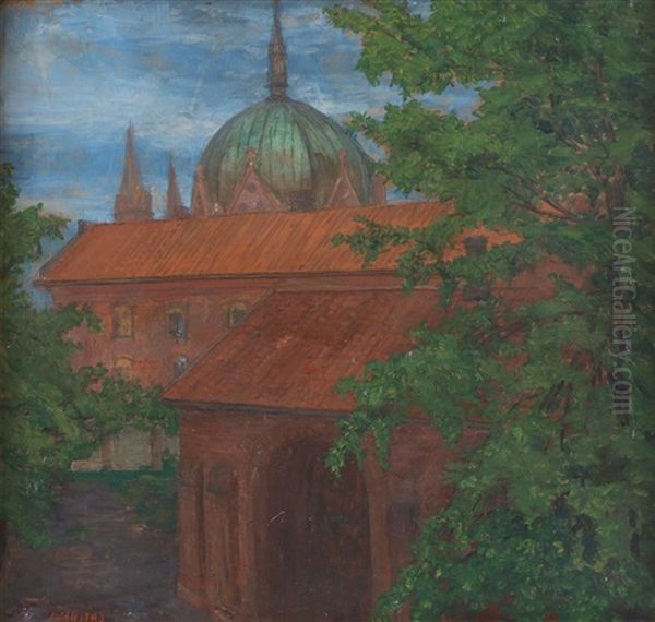 Trefoldighetskirken Oil Painting by Anders Castus Svarstad