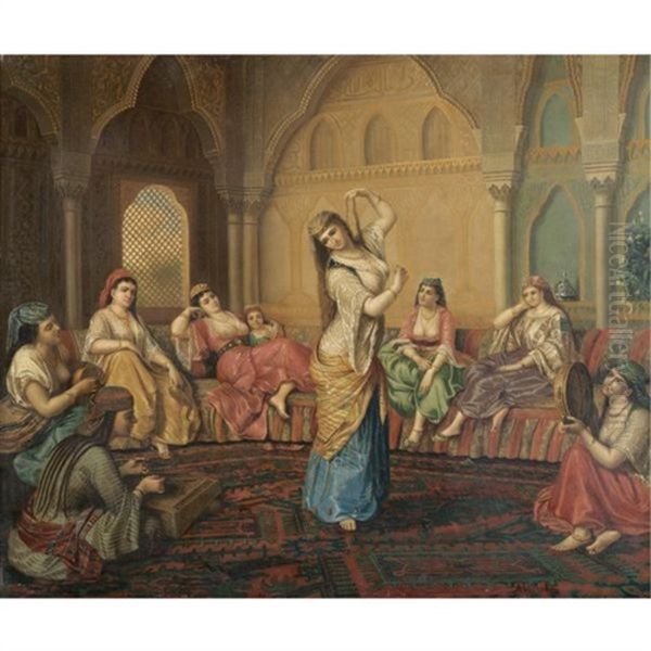 The Harem Dancer Oil Painting by Sandor Alexander Svoboda