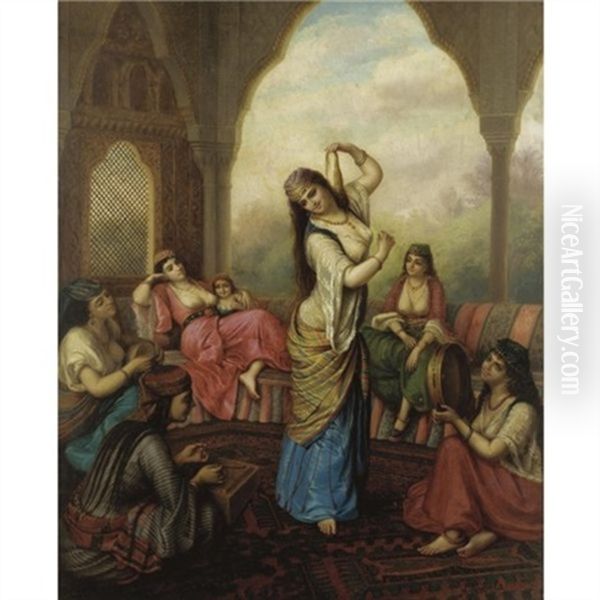 The Hareem Dancer Oil Painting by Sandor Alexander Svoboda