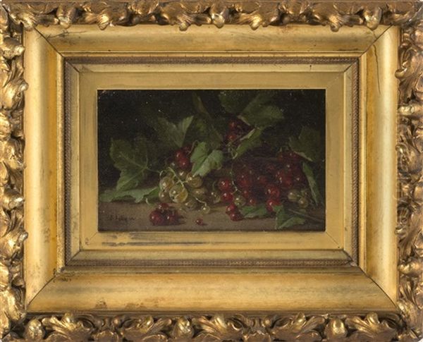 Still Life Of Currants Oil Painting by Emma Levina Swan