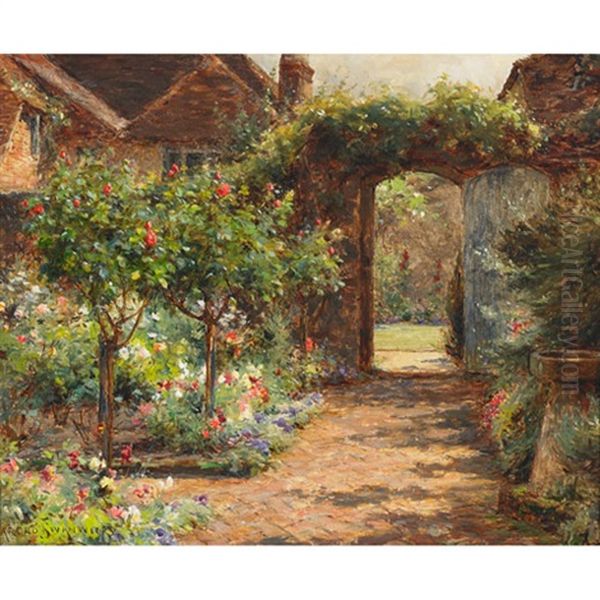 The Garden Path Oil Painting by Harold Joseph Swanwick