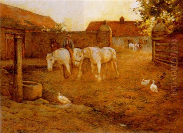 Evening After A Hot Day Oil Painting by Harold Joseph Swanwick