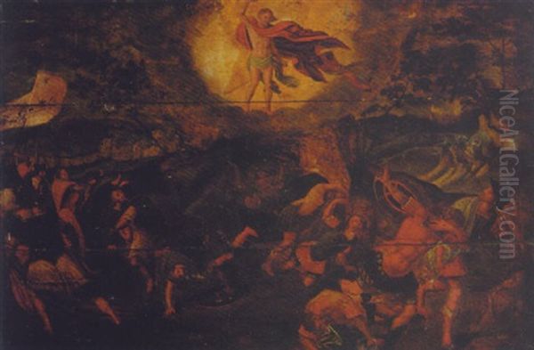 The Resurrection Oil Painting by Jan Swart Van Groningen