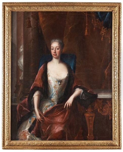 Queen Ulrika Eleonora (1688-1741) Oil Painting by Johann David Swartz