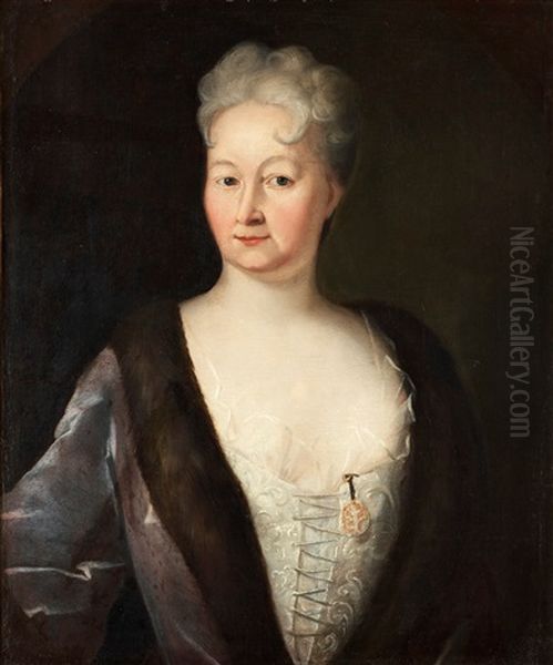 Magdalena Wallvijk Oil Painting by Johann David Swartz