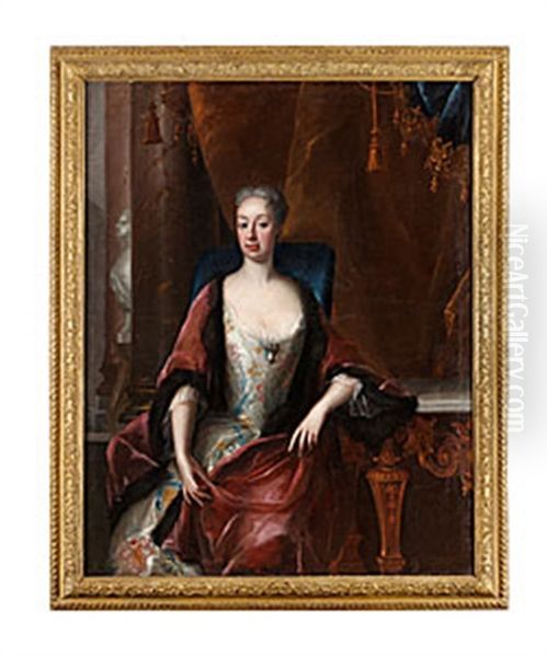 Drottning Ulrika Eleonora Oil Painting by Johann David Swartz