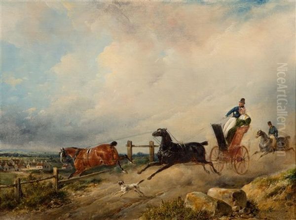 Das Ausreissende Pferd Oil Painting by Edouard Swebach