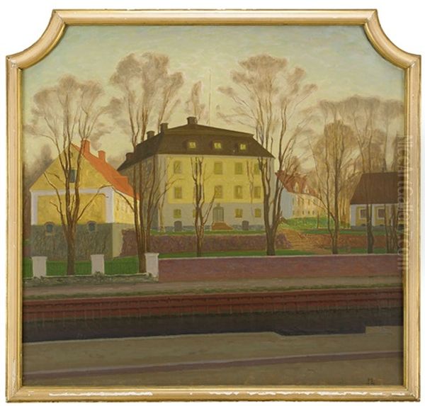 Gavle Slott Oil Painting by Pelle Swedlund