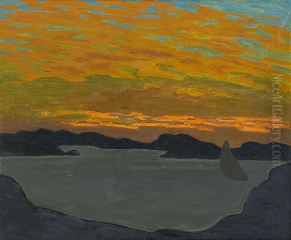 Vastkustfjard Oil Painting by Pelle Swedlund