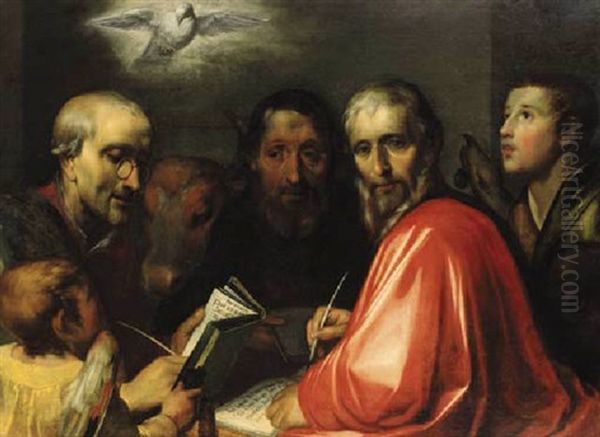 The Four Evangelists Oil Painting by Gerrit Pietersz Sweelinck