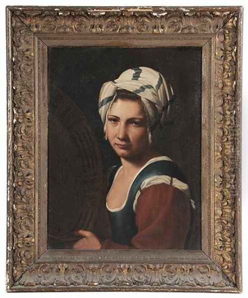 Girl Wearing A Turban Oil Painting by Michael Sweerts