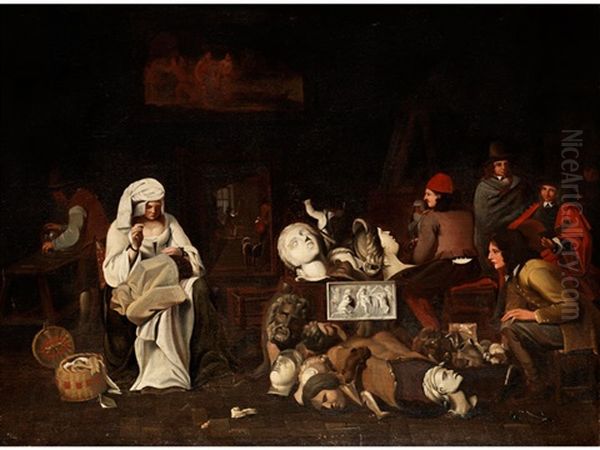 Das Kunstleratelier by Michael Sweerts